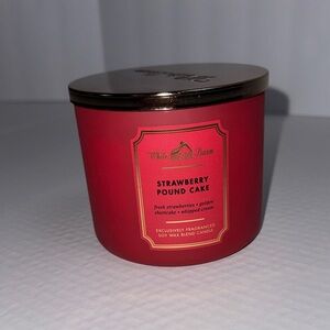 White Barn Red Candle with Gold Lid